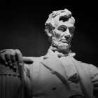 Lincoln Memorial statue by Daniel Chester French Art Print