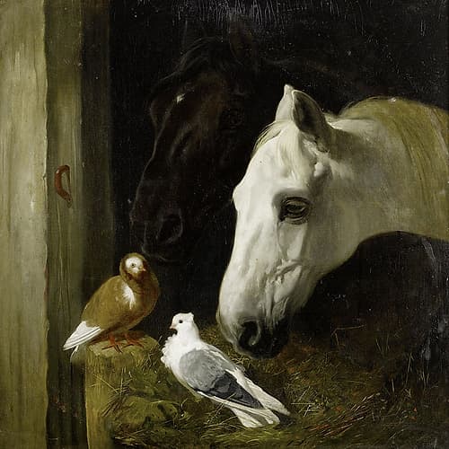 Stable companions Art Print by John Frederick Herring
