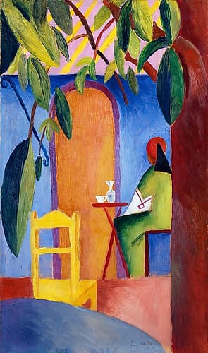 Turkisches Cafe Art Print by August Macke