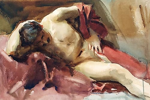 Italian Model Figurative Print