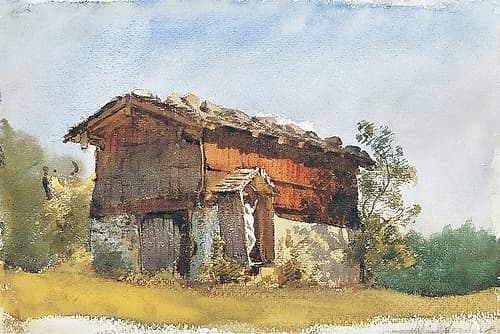 Tyrolean Shrine Landscape Print