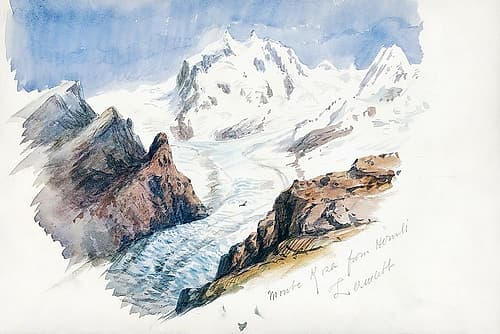 Monte Rosa from Hornli-Zermatt Landscape Print