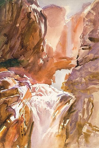 Mountain Torrent Landscape Print