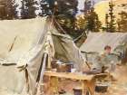 Camp at Lake OHara Art Print
