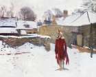 Mannikin in the Snow Art Print