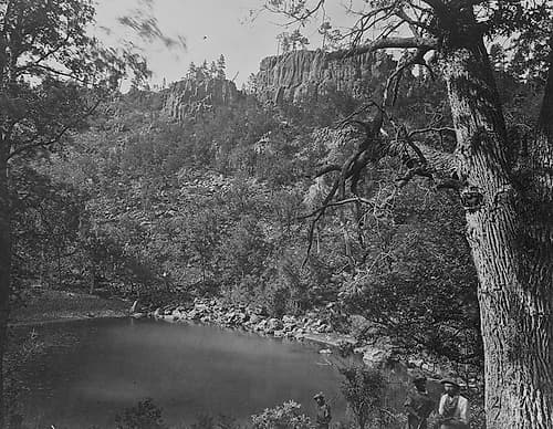 View on Apache Lake-Sierra Blanca Range-Arizona Art Print