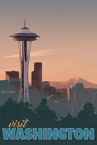 Washington Travel Print