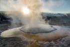 Sunrise at Crested Pool, Yellowstone National Park Art Print
