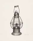 Coal Oil Lantern 1939 Art Print