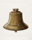 Courthouse Bell 1936 Vintage Print