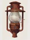 Street Post Lamp 1942 Vintage Print