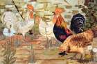 Coqs et poules from Lanimal dans la decoration Art Print