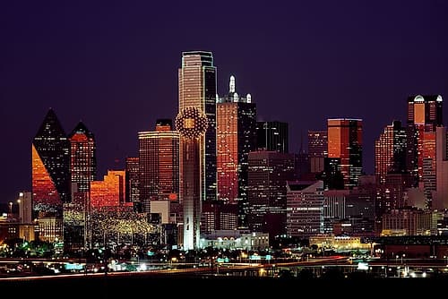 Dusk View of Dallas-Texas Photography Print