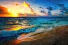 Between Sea And Sky Art Print