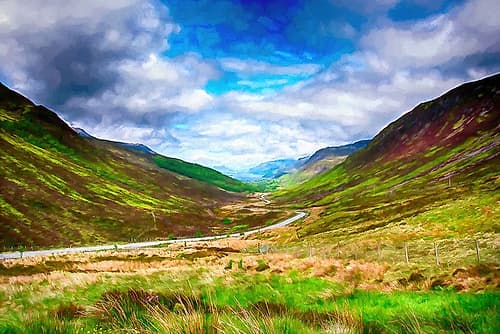 Scottish Highlands Landscape Print