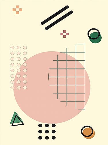 Geometric Arrangment I Art Print by Alpenglow Workshop