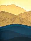 Golden Hills and Shadowed Forests III Art Print