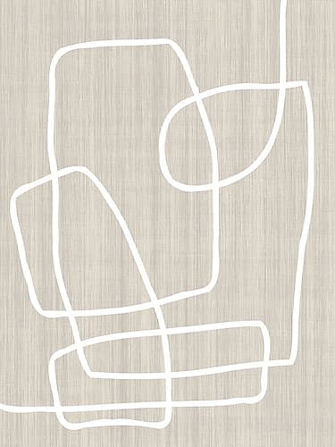 Linen and Lines II Art Print