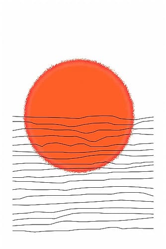 Sun on the Horizon Art Print
