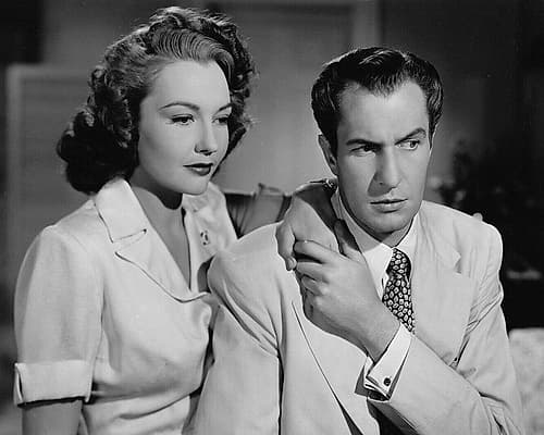 Lynn Bari, Vincent Price, Shock Photography Print