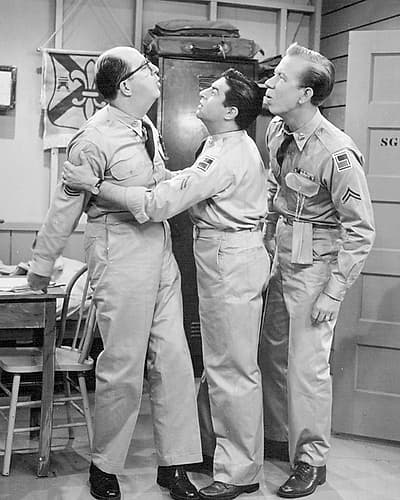 Phil Silvers, Harvey Lembeck, Allan Melvin, Youll Never Get Rich Photography Print
