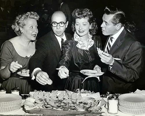 Vivian Vance, Jess Oppenheime, Lucille Ball, and Desi Arnaz, 1955 Photography Print