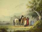 Camp Scene, Sioux Art Print