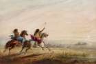 Indian Girls, Racing Art Print