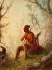 Sioux Indian at a Grave Art Print