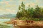 View on Long Lake Art Print
