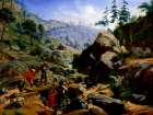 Miners in the Sierras Art Print