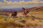 Spearing a Buffalo Art Print