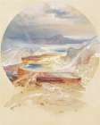 Minerva Terrace, Yellowstone Landscape Print