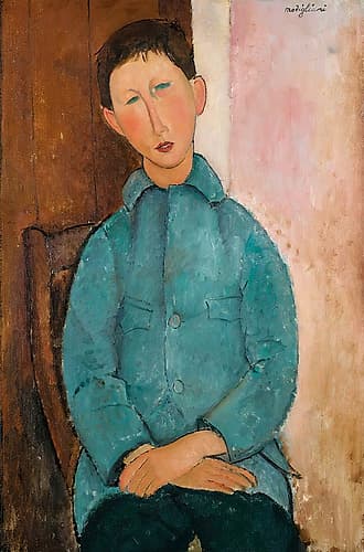 Boy in the Blue Jacket 1918 Art Print