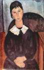 Elvira with a white Collar 1918 Art Print