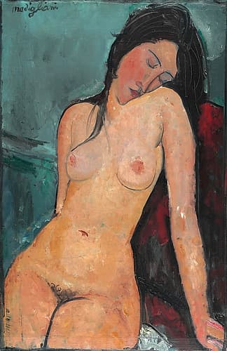 Female Nude 1916 Art Print