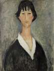 Young Woman With Black Hair 1919 Art Print