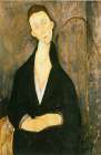 Lunia Czechowska in the Black Dress 1919 Art Print