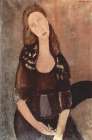 Portrait of Jeanne Hebuterne 1918 Art Print