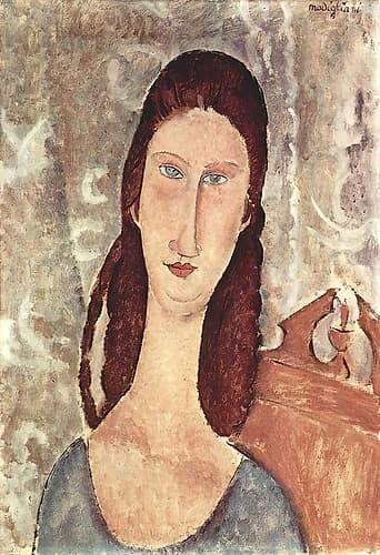 Portrait of Jeanne Hebuterne 1919 Art Print