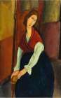 Portrait of Jeanne Hebuterne 1919 Art Print