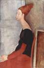 Portrait of Jeanne Hebuterne in Dark Clothes 1918 Art Print