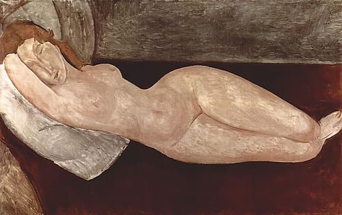 Recumbent Nude 1919 Art Print
