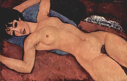 Red Nude 1917 Art Print