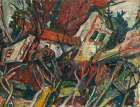 Paysage aux toits Rouges 1919 Art Print