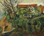 Maisons dans un Paysage Art Print