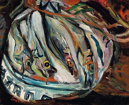 Nature Morte aux Poissons 1921 European Print
