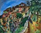 Paysage anime en Provence 1922 Art Print