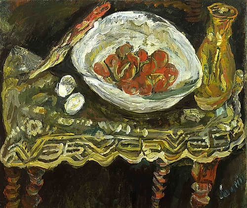 Still Life with Fruit 1919 European Print