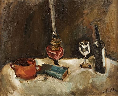 Nature Morte a la Lampe 1916 Art Print